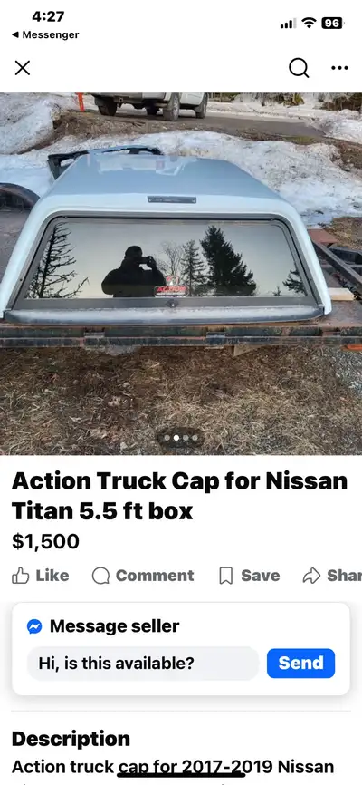 Hey, I am looking for a cap for a 2014 15 Nissan Titan crew cab see pictures and dimensions in that...