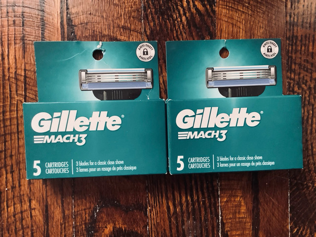 Gillette Mach 3 Men’s Razor Blades ( 2 x 5 packs ) 10 blades  in Toys & Games in Mississauga / Peel Region