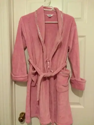Pink color Housecoat for a teenage girl, View more