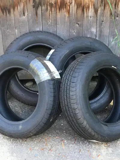 4 brand new, never used, Michelin Defender tires, 195/65 R15. Stored exclusively in a shed, under co...