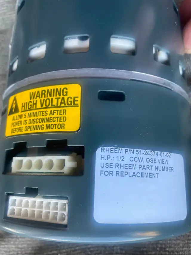 Furnace blower motor 5SME39HL0323 ECM2.3 CN03 0.5HP in Heaters, Humidifiers & Dehumidifiers in Edmonton - Image 4