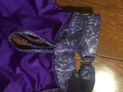 Skating dress purple colour great on ice, View more