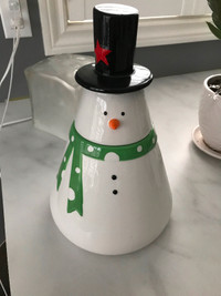 Snowman cookie jar