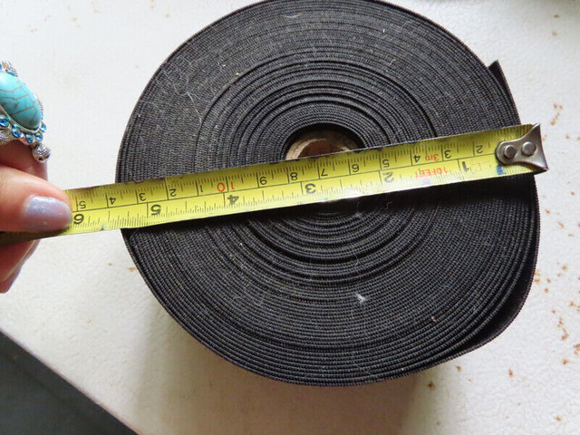 Lot de 3 rouleaux d'élastique tout usage noir dans Loisirs et artisanat  à Shawinigan - Image 4
