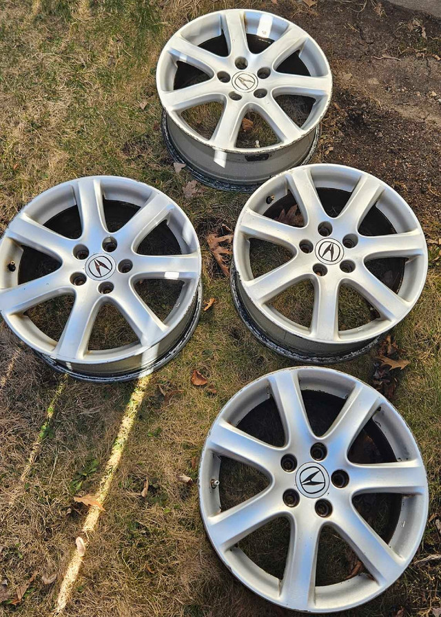 Set of 4 OEM 17" Acura TSX allow rims with TPMS in Tires & Rims in Ottawa