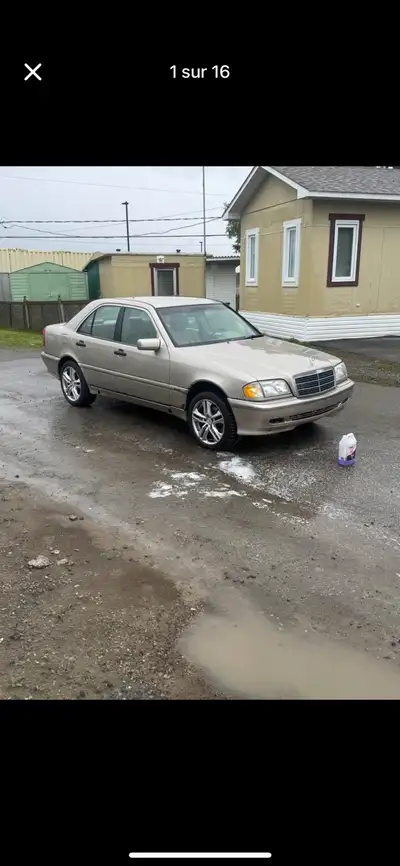 Je met en vente ma Mercedes 1998 c230 avec le super 4 cylindre 2.3L très économique bonne voiture tr...