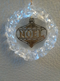 Noel Glass and Tin Hanging Ornament (see other ads)