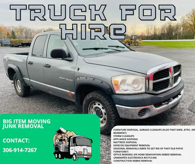 Truck for Hire63234701523459127