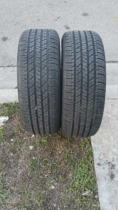 2 All season used tire 80% tread ,good condition.