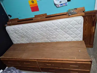 Single Pine Captains bed and dresser, View more