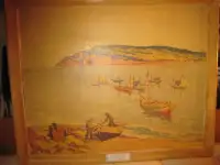 Rita Mount Art Print Painting Framed Bonaventure Island Vintage