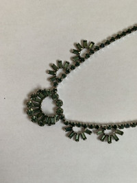 Collier Sherman Signé 1950s Signed Sherman Necklace Rhinestones