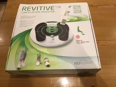 Foot and leg circulation booster Used few times only so basically new. Brand Revitive. Expensive but...