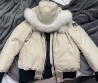 Women’s beige Moose Knuckle Jacket (size M)(OBO)