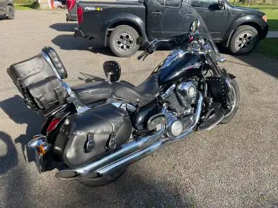 Well cared for cruiser needing a new riding partner. Leather bags. Easy throttle and additional stoc...