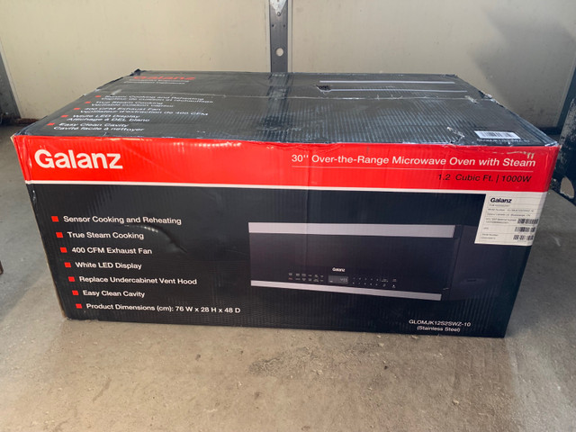 Galanz 30" Over-the-Range Microwave Oven with Steam in Stoves, Ovens & Ranges in Markham / York Region - Image 2