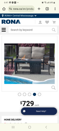 Brand new in box Paramount propane Outdoor Firepit Table