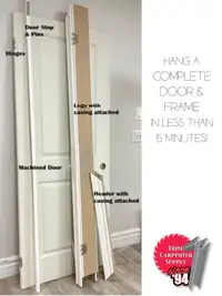 Hang a Complete Door & Frame in less than 15 minutes