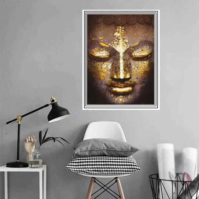 Serene Buddha Wall Art Poster 24" X 36" in Arts & Collectibles in Nanaimo - Image 3