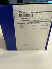 Volvo Penta U Joint Bellows Kit P/N 3841481 NEW