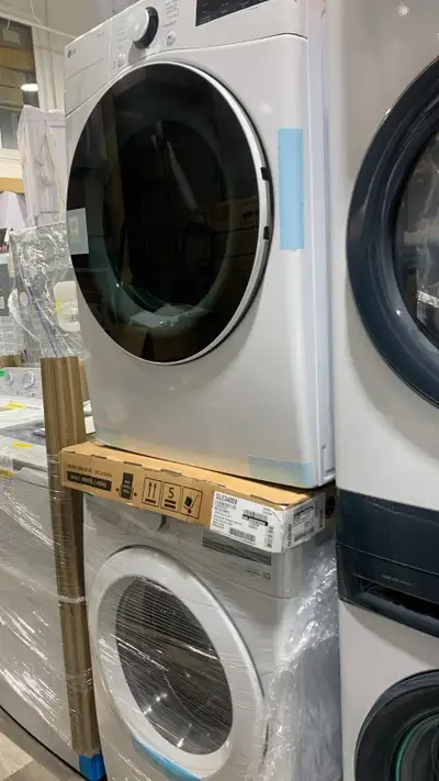 Washer Dryer Set - 27" LG 4.5/ 7.4 Cu. Ft. Front Load WM3400CW, View more