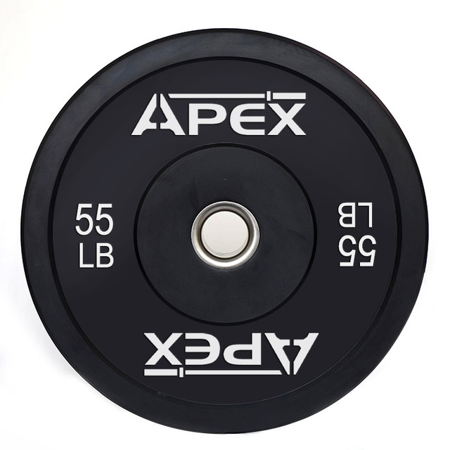 New 55 Pounds LBs Rubber Coated Olympic Bumper Plates in Exercise Equipment in Oshawa / Durham Region