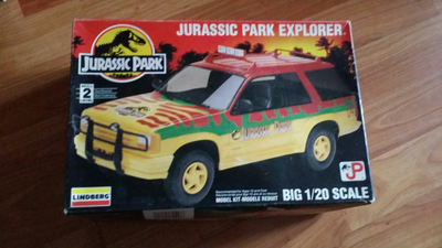 New Lindberg 1/20 Scale Jurassic Park Explorer Kit, View more