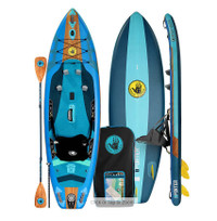 10.5ft SUP Inflatable Stand Up Paddle Board Surf Board Carry Bag or Pump_USED 