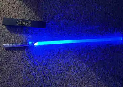 RBG lightsaber is a youngling with one hilt and one plastic blade and changes colors and with a USB-...