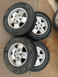 Toyota Tundra rims with Michelin LTX winter tires
