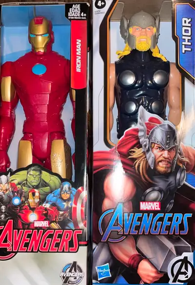DEUX SUPER-HÉROS AVENGERS DE MARVEL (IRON MAN et THOR)-Neufs-, View more