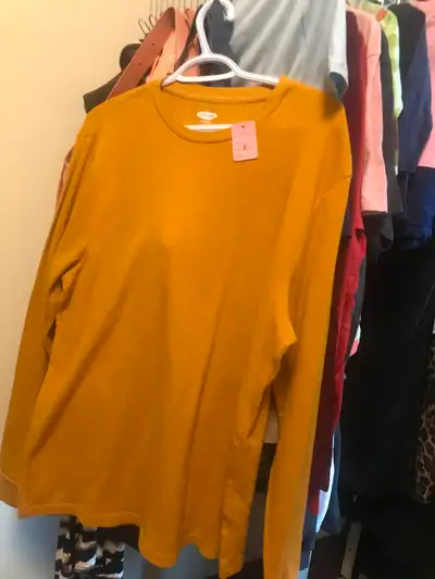 Old navy yellow shirt size XL, View more