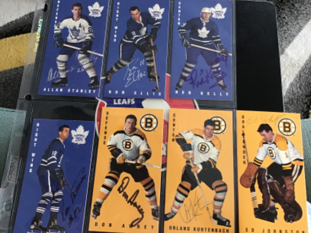 1964-65 Parkhurst tall boy reprint signed cards various prices in Arts & Collectibles in City of Toronto