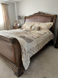 King size designer comforter set 7 piece set - $200