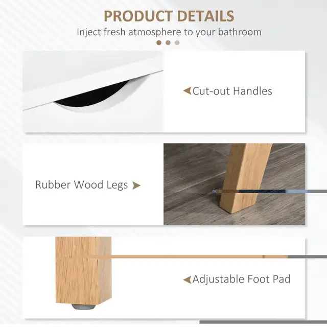 Modern Wooden TV Stand For 65"   TV in TV Tables & Entertainment Units in Markham / York Region - Image 8