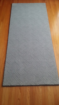 Price Reduced, Brand New Gray Carpet Runner.  30" X 72"