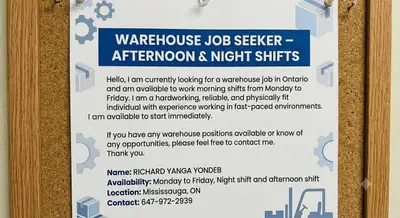 Looking for a Part Time Job, View more