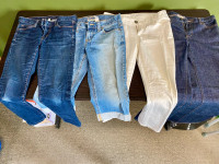 Women's Jeans: NEW and Like New - sizes: 26P, 4, 26P, P2
