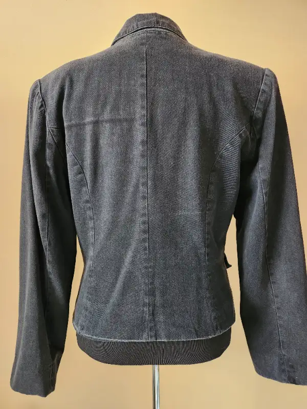 Vintage 80’s ladies black military style bomber/flight jacket in Women's - Tops & Outerwear in Kitchener / Waterloo - Image 4