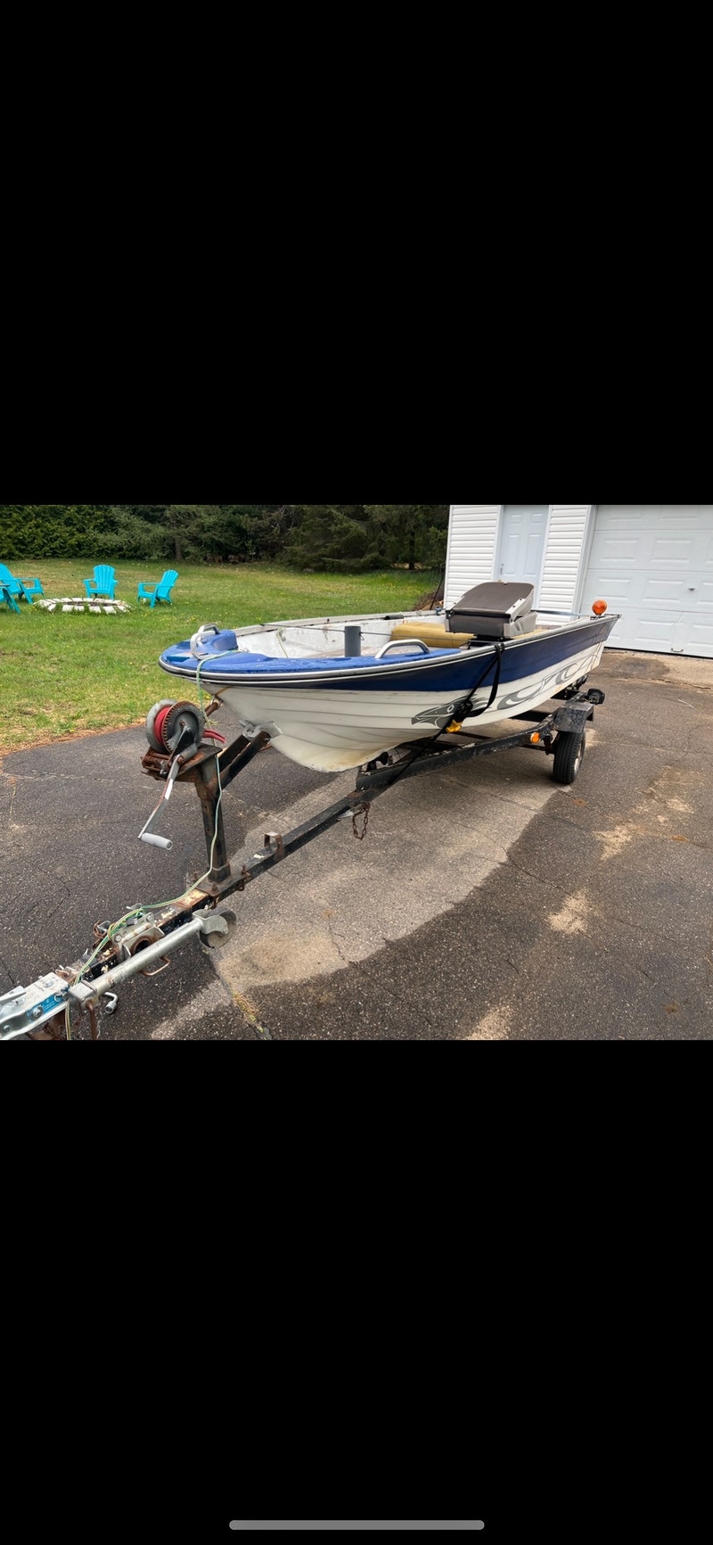 Fiberglass boat with trailer Personal Watercraft Gatineau Kijiji