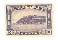 Timbre du Canada - 1932 - Quebec - 13 Cent violet MLH - Can201-3