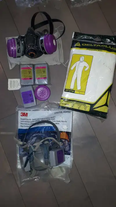 Power tools mask filter googles tyvek suit ear plugs, View more