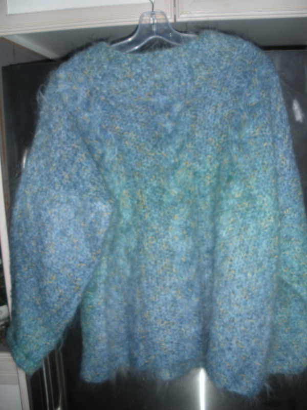 Hand Knit Blue Sweater by Paton Wools in Women's - Tops & Outerwear in Ottawa