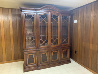 Solid wood China cabinet