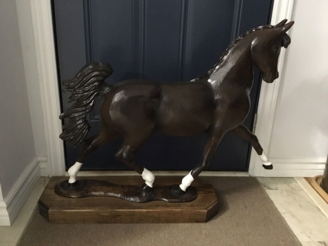 Handcrafted Wooden Horse $300 in Arts & Collectibles in Trenton - Image 2