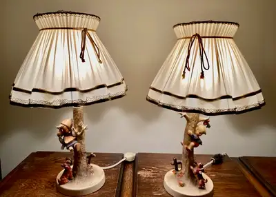 Vintage HUMMEL lamps with shades, View more