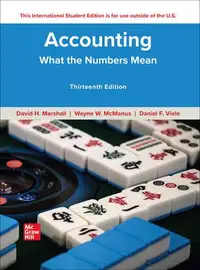Accounting What the Numbers Mean 13E by Marshall 9781265051563