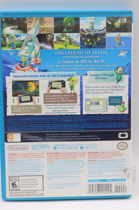 The Legend of Zelda: The Wind Waker HD - Wii U (# 4938) in Nintendo Wii U in City of Halifax - Image 4