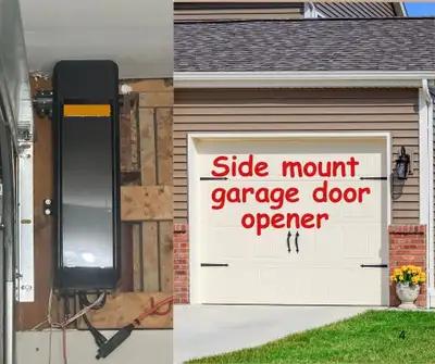 New side motor garage door, View more