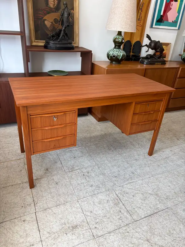 Vintage Teak Desk - Free Delivery! in Desks in City of Toronto - Image 2